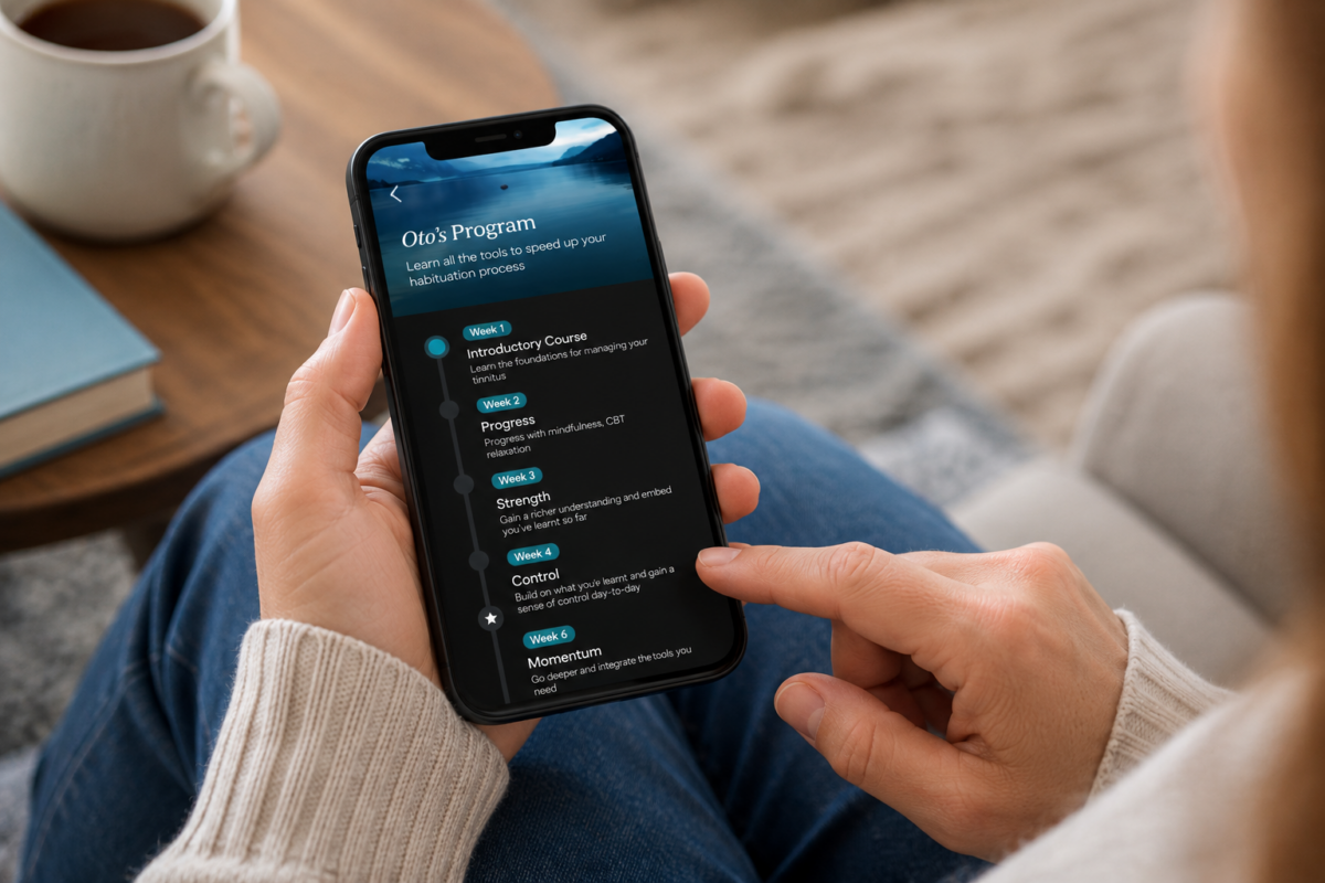 Oto program app for tinnitus